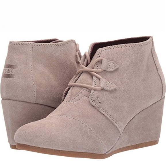 Toms Shoes - NEW Tom's Kala Wedge Bootie Suede